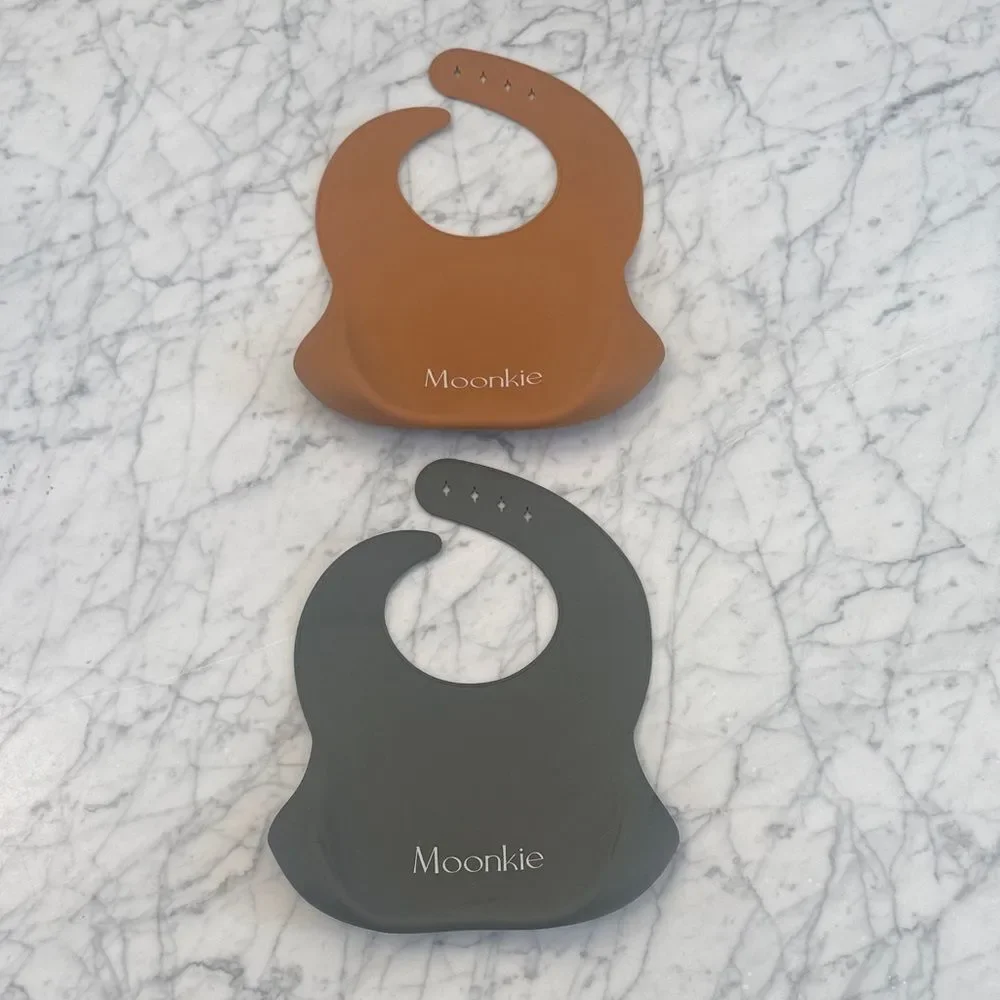 Moonkie Silicone Baby Bibs Set Bundle
